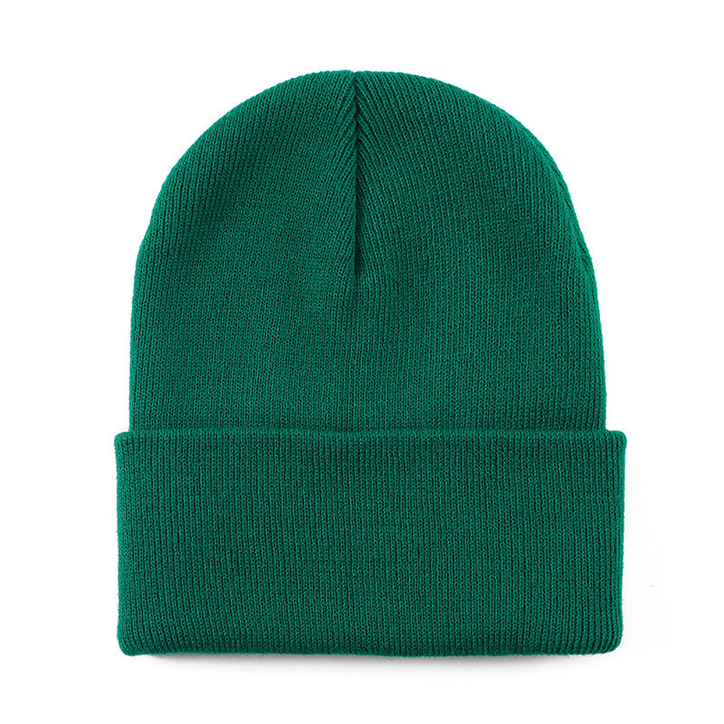 Wholesale Solid color knit hat  basic style beanie